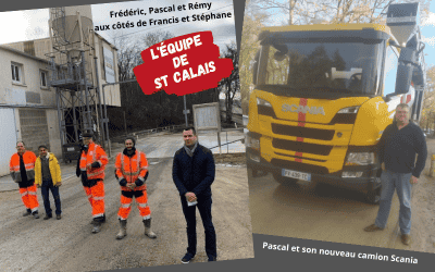 Un nouveau camion à la centrale de ST CALAIS