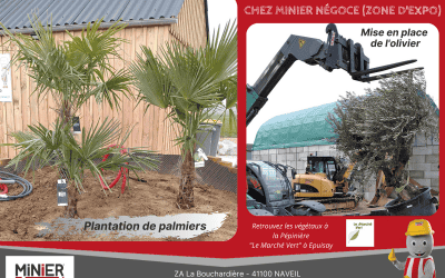 La zone d’exposition MINIER NÉGOCE prend forme