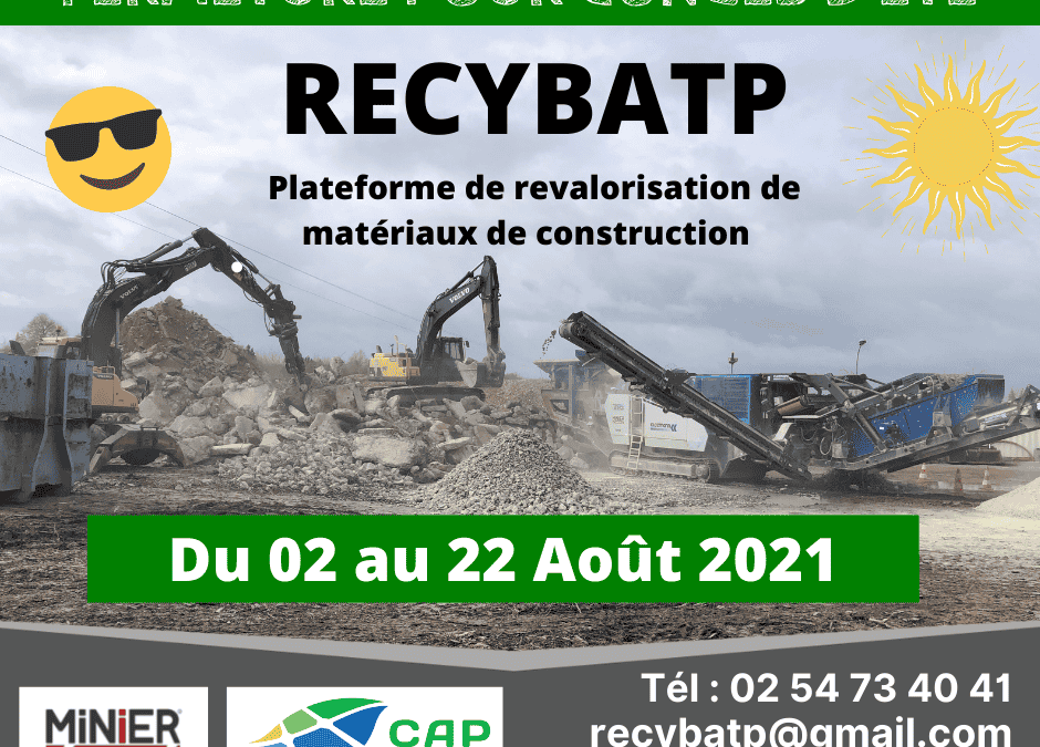 RECYBATP : en congé du 02 au 22 Août 2021